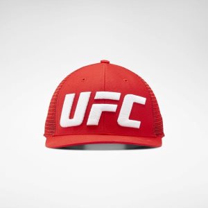 Reebok UFC Logo Trucker Mütze Herren - Rot - DE 675-JCW